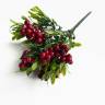 Куст Клюквы искусственный с красными ягодками, 5 веток,Н28 см