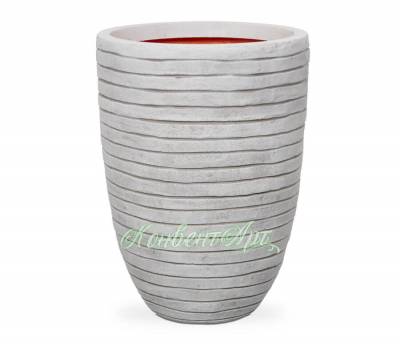 Кашпо CAPI Nature Vase Elegant Low Row 40Dx56H Ивори