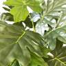 Филодендрон Гигант кустовой искусственный 18 листов, зеленый D60 Н50 см