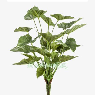 Антуриум куст искусственный 50Н зеленый (25 листов)