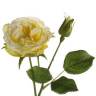 Роза декоративная искусственная c бутоном "Анна" 10Dx37H желтая