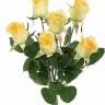 Букет искусственный из Роз в бутоне 38H желтый (6 цветков)