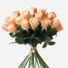 Букет из персиковых искусственных роз Джессика 72H (25шт)