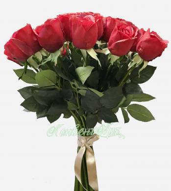 Букет из красных искусственных роз Джессика  72H (25 шт.)