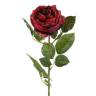 Роза искусственная для декора Шанталь 10Dx70H бордовая