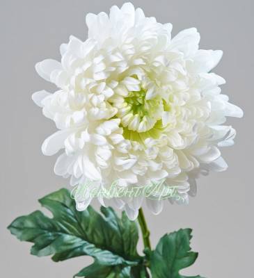 Хризантема искусственная Королевская 15Dx75H белая