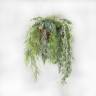 Интерьерная композиция из искусственных растений « Водопад 2» в плетеном кашпо 