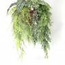 Интерьерная композиция из искусственных растений « Водопад 3» в плетеном кашпо  