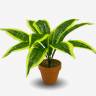 Сансевиерия Тещин язык искусственное растение  11 листов  в керамическом терракотовом кашпо