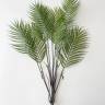 Пальма искусственная Хамедорея 8 листов зелёная без кашпо, Н85 см