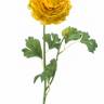 Ранункулюс (Лютик) искусственный цветок желтый, D10 H53 см