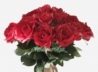 Искусственные красные розы Джой  25 шт. 73H  					