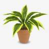 Сансевиерия Тещин язык искусственное растение 11 листов Д50 Н48 см