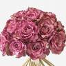 Букет из искусственных роз Ретро Романс фуксия 55H (25 шт.)