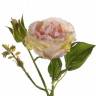 Искусственная роза с бутоном "Анна" 8Dx37H персиковая
