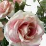 Роза плетистая Диана в наборе 7 шт. нежно-розовые искусственные цветы для декора Н75 см  