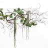 Корни декоративные искусственные ампельные 8 ветвей зелёные Н120 см               