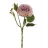 Искусственная роза с бутоном "Анна" светло-фиолетовая 8Dx37H
