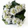 Бегония цветущая 30H белая (искусственный куст 9 цветков без кашпо)