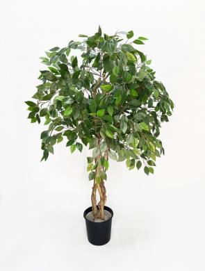 Фикус Бенджамина искусственное дерево, зеленый D90 Н150 см
