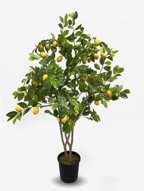 Лимонное дерево с плодами искусственное Д80 Н150см