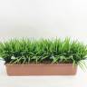 Искусственная зеленая трава для декора куст 33 см