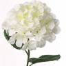 Гортензия "IMPERIAL" искусственный цветок 20Dx68Н белая (2 листа)