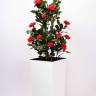 Роза искусственная кустовая Леди 100H красный (15 цветов)