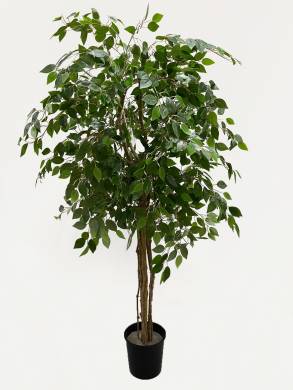 Фикус Бенджамина искусственное дерево, зелёный, D100 Н180 см