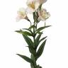 Искусственный цветок Альстромерия "Белла" 75H белая (5 цветков 3 бутона 18 листьев)