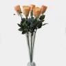 Розы коралловые Джессика в наборе 5 шт. искусственные цветы для декора Н72см 