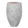 Кашпо CAPI Nature Vase Elegant Deluxe Rib 40Dx86H Ивори