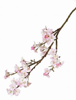 Сакура (вишня) искусственная ветка цветущая 104Н светло-розовая