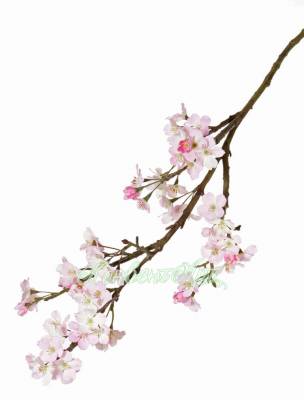 Сакура (вишня) искусственная ветка цветущая 104Н светло-розовая