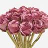 Букет из искусственных роз Ретро Романс фуксия в бутоне  58H (25 шт.)