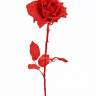 Красный новогодний цветок искусственный Роза Шарон D-10см Н-63см