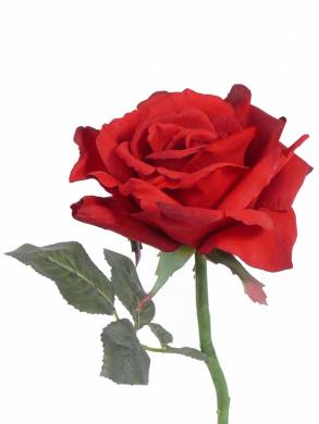 Роза красная Королевская искусственная 14D х Н31 см 
