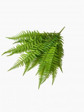 Папоротник Нефролепис зеленый куст искусственный декоративный 10 листов H55 см  