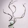 Ветка декоративная искусственная спиралеобразная цв. темно-коричневый 110 см