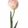 Тюльпан попугай искусственный цветок 5Dx62H розовый (2 листа)
