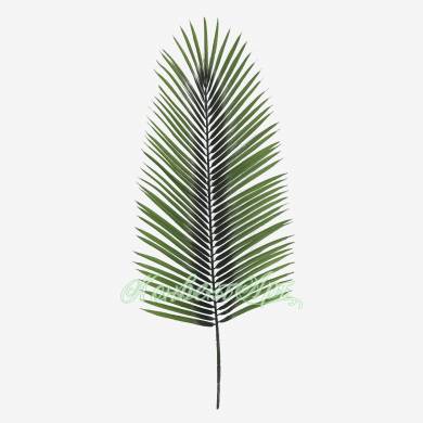 Лист пальмы Хамедореи искусственный Н92 см