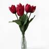 Тюльпан искусственный цветок Real-touch 60H красный