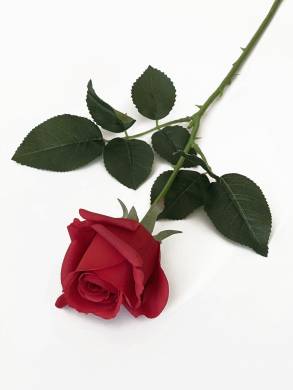 Роза КАРОЛИНА красная искусственная D7 Н65