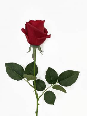 Роза КАРОЛИНА красная искусственная D7 Н65 