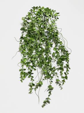 Фикус искусственный ветка ампельная (лиана) зеленая Н100 см