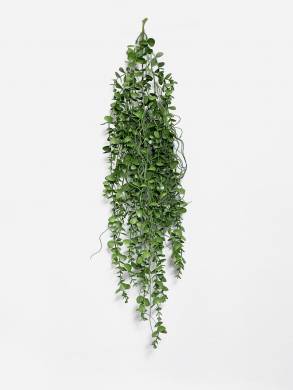 Фикус искусственный ветка ампельная (лиана) зеленая Н100 см