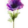 Анемона искусственный цветок 10Dx47Н фиолетовый