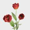 Искусственный букет из 3-x красных тюльпанов Н62 см
