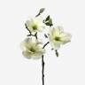 Магнолия белая ветка цветущая искусственная real-touch 3 цветка Н55 см 