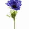 Анемона искусственный цветок 10Dx47Н темно-голубой